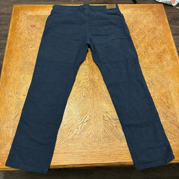 Peter Millar Wayfare Tencel Cotton Blend Slim Fit Pants in Navy Blue Mens Sz 35 - Picture 3 of 7